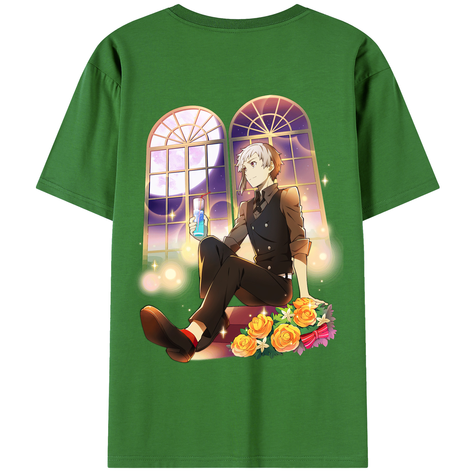 （画像用） 文豪ストレイドッグス Bungo Stray Dogs レディース半袖Tシャツ(バックプリント)
